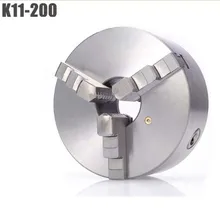 K11-200 3 кулачковый патрон/200 мм патрон для токарного станка с ручным управлением/3-кулачковый Самоцентрирующийся патрон HardenedSteel