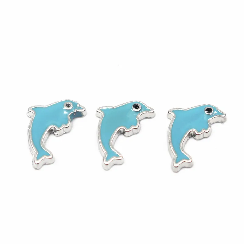 New Arrive MIx 10pcs/lot sea horse wing dog floating charms living glass floating memory locket charms jewelry - Окраска металла: 2