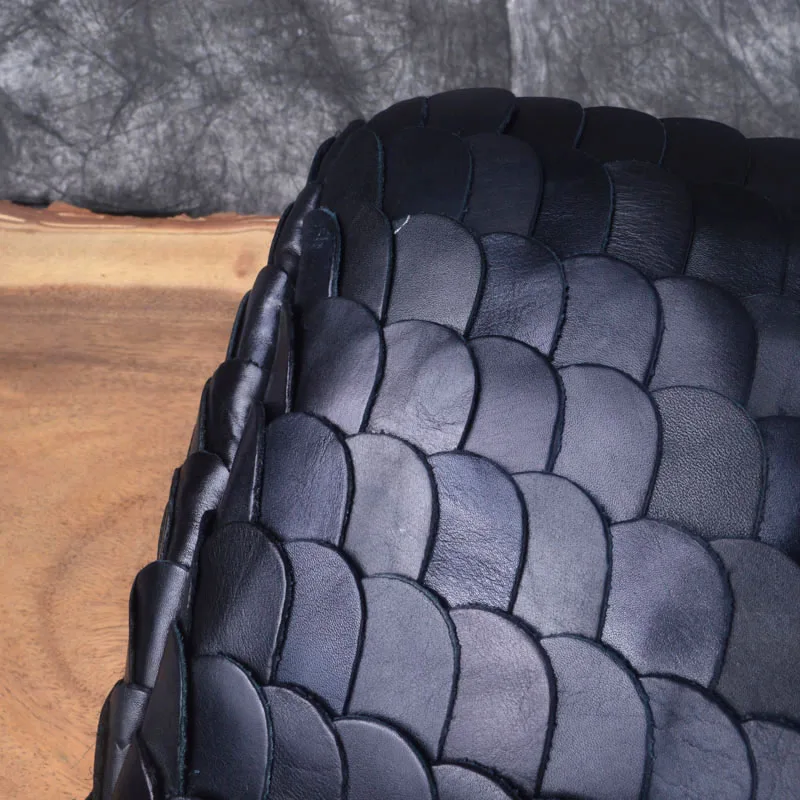 AETOO Retro fashion winter big bag portable fish scales sheepskin handbags fashion Europe shopping fashion handbags