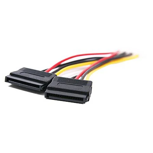 Горячий 2-портовый кабель питания распределитель SATA (2x15-Pin)