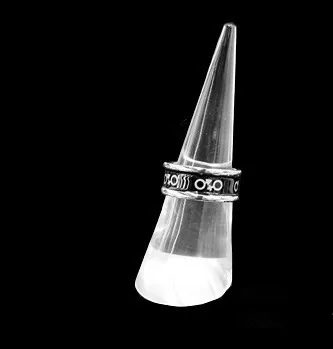 

lot of 5 Ring Display Holder Acrylic Frosted, Clear, Black Ring Display Holder Acrylic Jewellery Holder