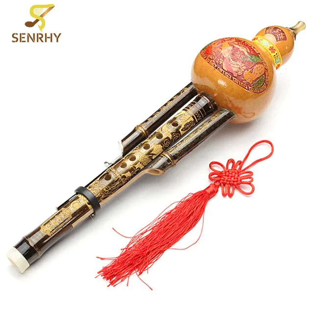 Senrhy New Arrival Natural Bamboo Gourd Cucurbit Flute C Tone Chinese