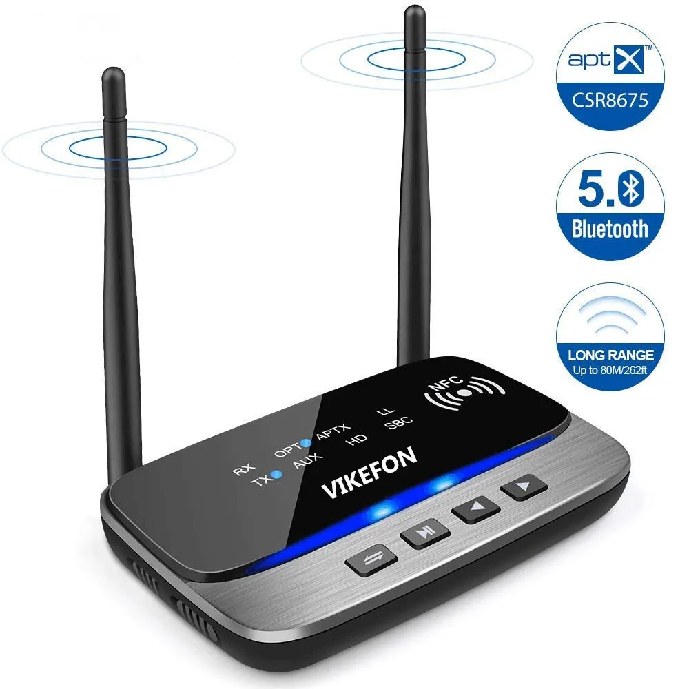 Bluetooth 5 0 передатчик приемник RCA беспроводной аудио адаптер NFC aptX HD apt X Низкая