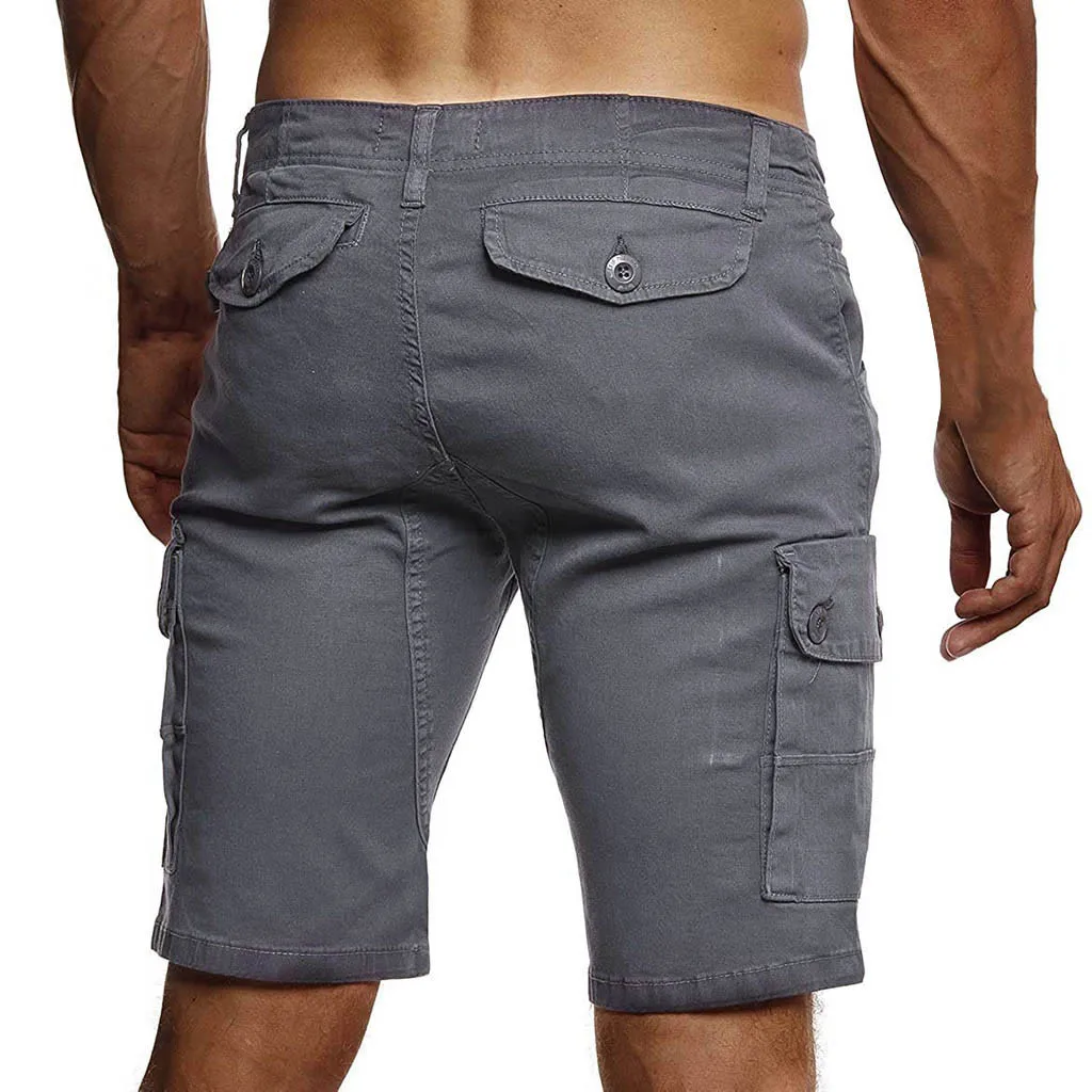 Мужские шорты-карго больших размеров Лето года с несколькими карманами модные повседневные мужские шорты для фитнеса летние бермуды Masculino