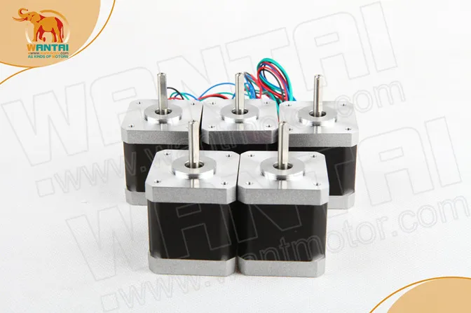 Новое поступление! 5 шт. шаговый двигатель Wantai Nema17 42BYGHW609P1 одинарный плоский 4000 г