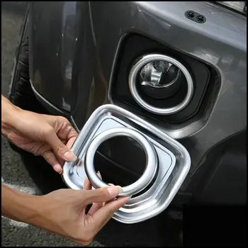 

For Land Rover Discovery 4 2010-2016 Freelander 2 2011-2015 Car Front Fog Lamp Light Decor Frame Cover Trim Sticker Styling