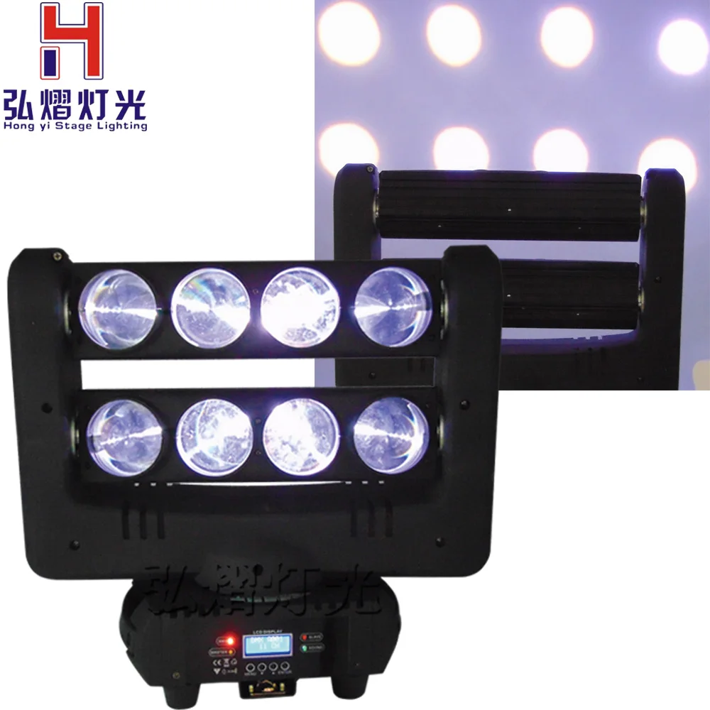 

2017 Factory Price 1XLot NEW Moving Head Beam Lights 8X10W RGBW 4IN1 LED Spider Light For Stage Dj Disco Laser Lights