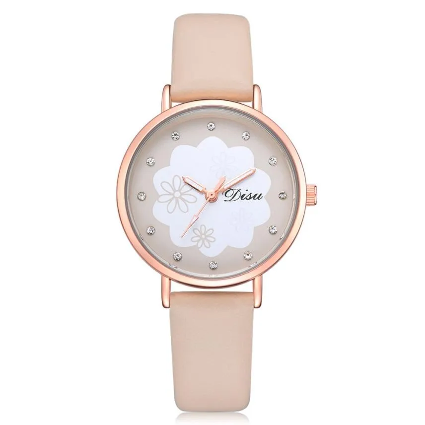 

Discount! Women Fashion Snowflake pattern Retro Design Leather Band Analog Alloy Quartz Wrist Watch clock xfcs saat Horloges