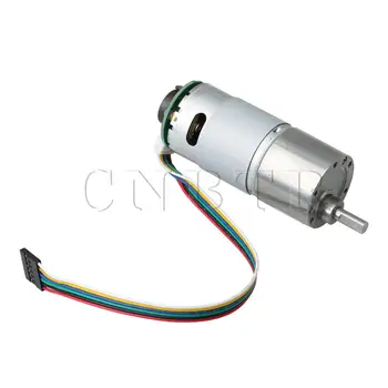

CNBTR 1:19 Ratio Electric Gear Motor Encoder Code Disk 6mm Shaft DC 24V 660rpm
