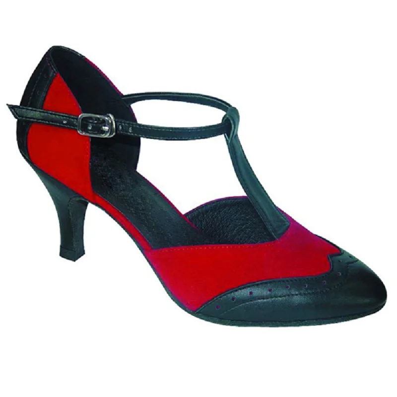 Rojo con negro blanco con flash de oro negro altura del talón 6 cm