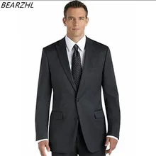 Мужской свадебный костюм для жениха смокинг темно-серые костюмы мужская одежда жениха