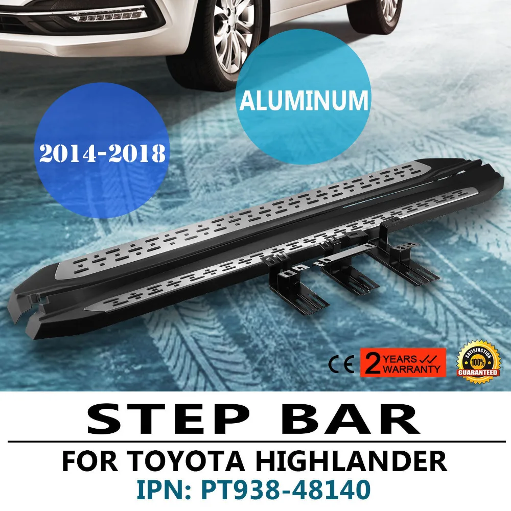 Для 2014 18 Toyota Highlander Премиум алюминиевая Беговая доска боковая ступенчатая nerf