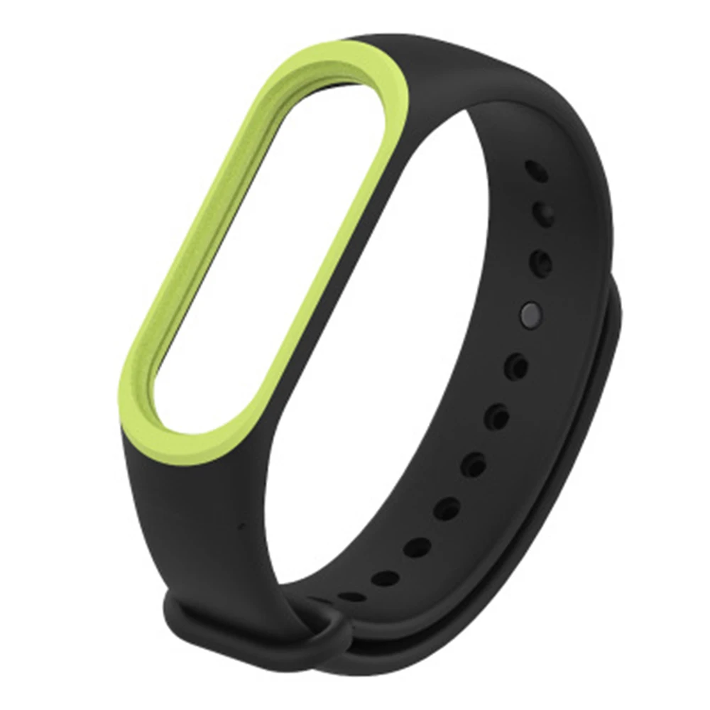 Ремешок силиконовый для Xiaomi Mi Band 4/3 сменный двухцветный браслет 3/4 аксессуары
