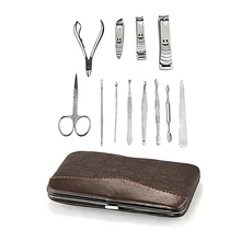 12 в 1 портативный маникюрный набор, профессиональные кусачки для маникюра, плоскогубцы, набор для ухода за пальцами, педикюрные ножницы, нож, инструмент для ухода за ногтями