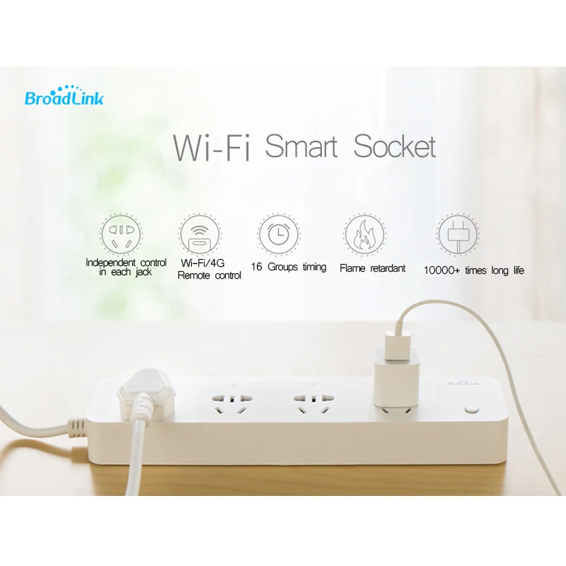 Broadlink MP1 Wireless Wifi Socket Strip 3G 4G Remote Control Controller Timer Outlet Smart Outlet For Smart Home Automation