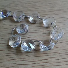 100 м/лот 14 мм последняя нитка кристаллических бус стеклянная гирлянда для свадебной комнаты/вечерние X-mas дерево декор