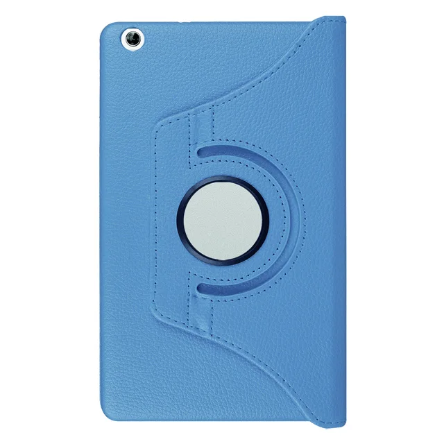Sky Blue Чехол-книжка для huawei MediaPad M3 Lite 8 CPN-W09 CPN-AL00 360 градусов вращающийся стенд кожаный защитный чехол Mediapad M3 Lite 8 - Цвет: Sky Blue
