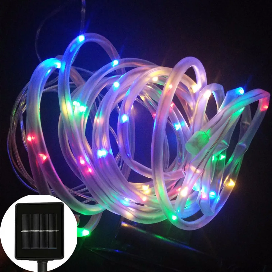 

HANMIAO 100LED Solar Light Strings Outdoor Christmas New Year's Day Festival Holiday Decoration Solar String Lights Waterproof