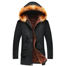 High Quality Men Coat New Winter Keep Warm Male Clothing Young Men’s Hooded Parkas Solid Color Casual Jackets Fashion Hot Sale