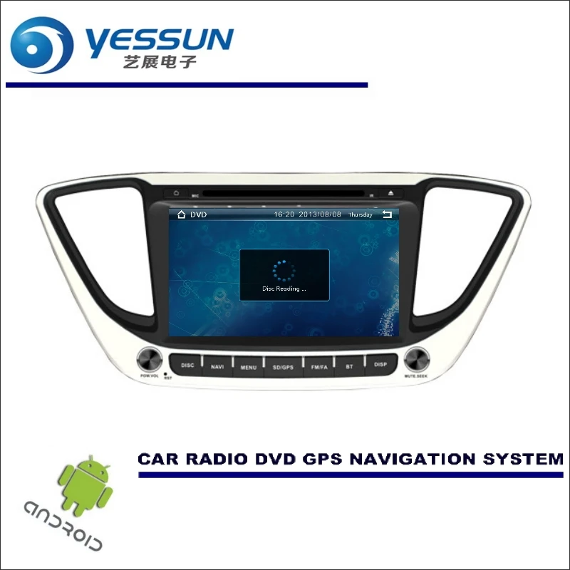 Best YESSUN For Hyundai Verna 2016~2017 Car Multimedia Navigation CD DVD GPS Player Navi Radio Stereo Wince / Android System 4