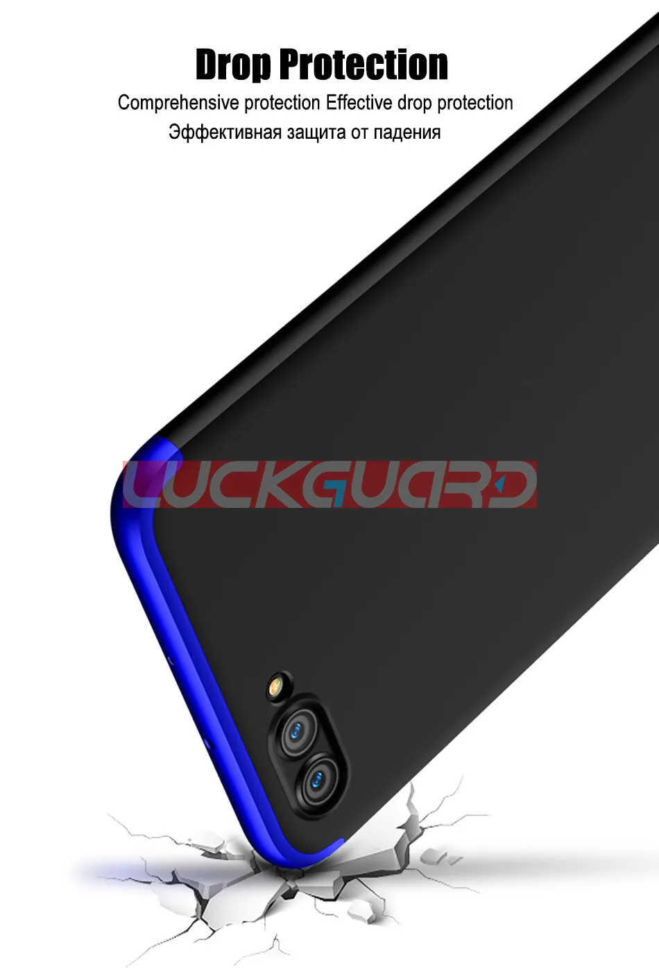 LuckGuard для huawei P8 P9 P10 Lite Plus Ультратонкий Жесткий PC теплоотвод чехол для телефона чехол для huawei Honor 8 9 10 Lite 7A