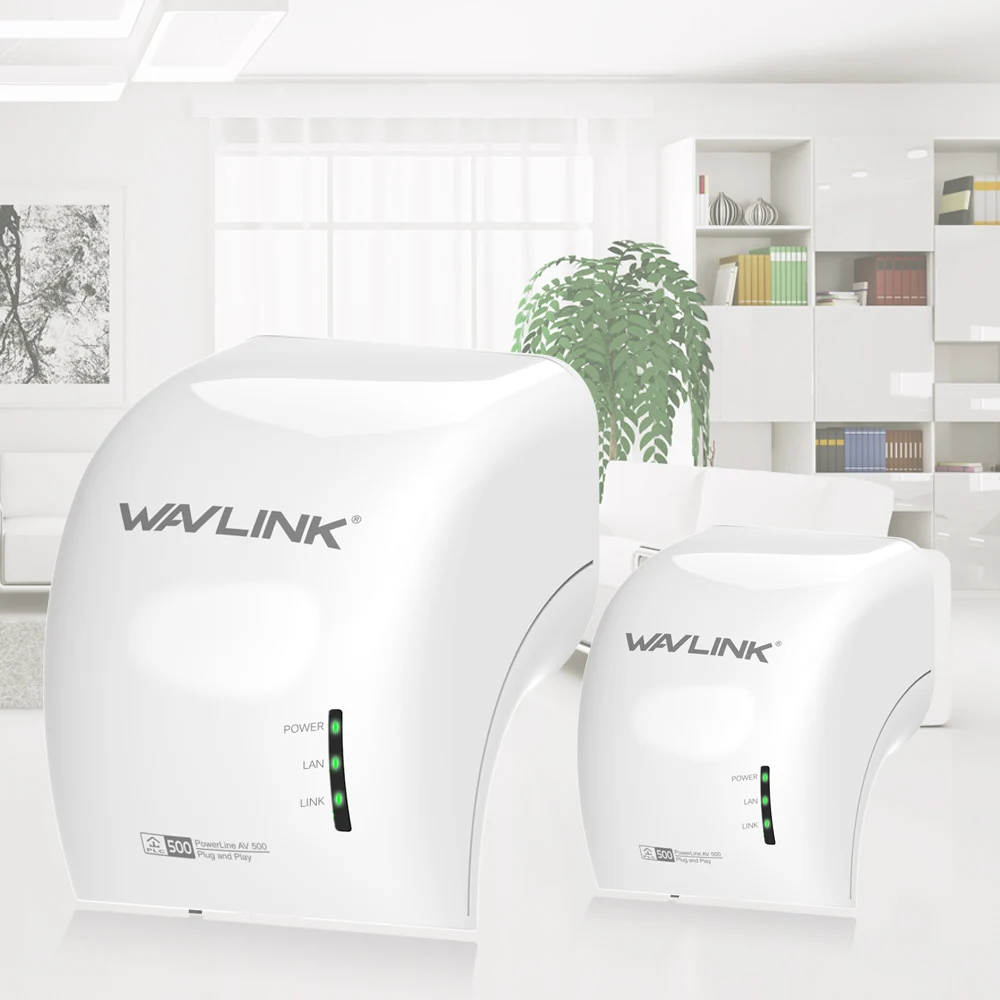 Wavlink 500Mbps Power line adapter extender High speed Mini