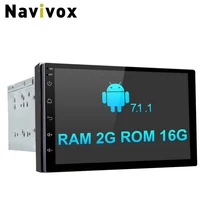 Navivox 7 »мультимедийный плеер 2 DIN Android 7.1.1 2G RAM 4 ядра Универсальный Радио GPS стерео аудио плеер для Nissan no dvd