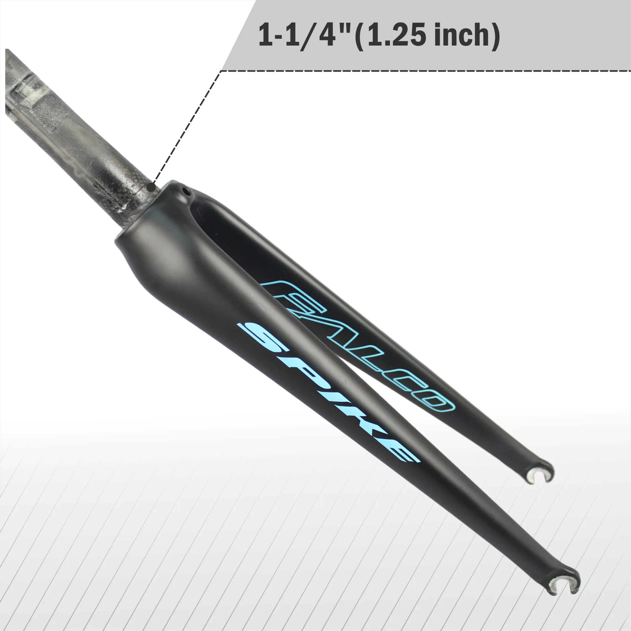 

2019 FALCO Free shipping Road bike carbon fork 1.25 inch Tapered Fork UD Matte