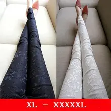 Wholesale fashion xl 2xl 3xl 4xl 5xl plus size leggings autumn winter lace trousers elastic slim pants legging XXXXL T7192
