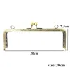 LIONSEN 6.5/7.5/8.5/10.5/12.5/15/18/20cm DIY Metal square Frame Purse Handle Coin Bags Metal Kiss Clasp Lock Frame Accessories ► Photo 3/6