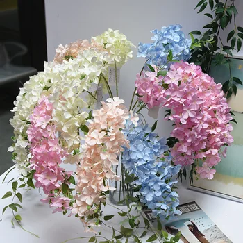 

Round broken hydrangea artificial hydrangea wedding hydrangea fishing hydrangea 4pcs