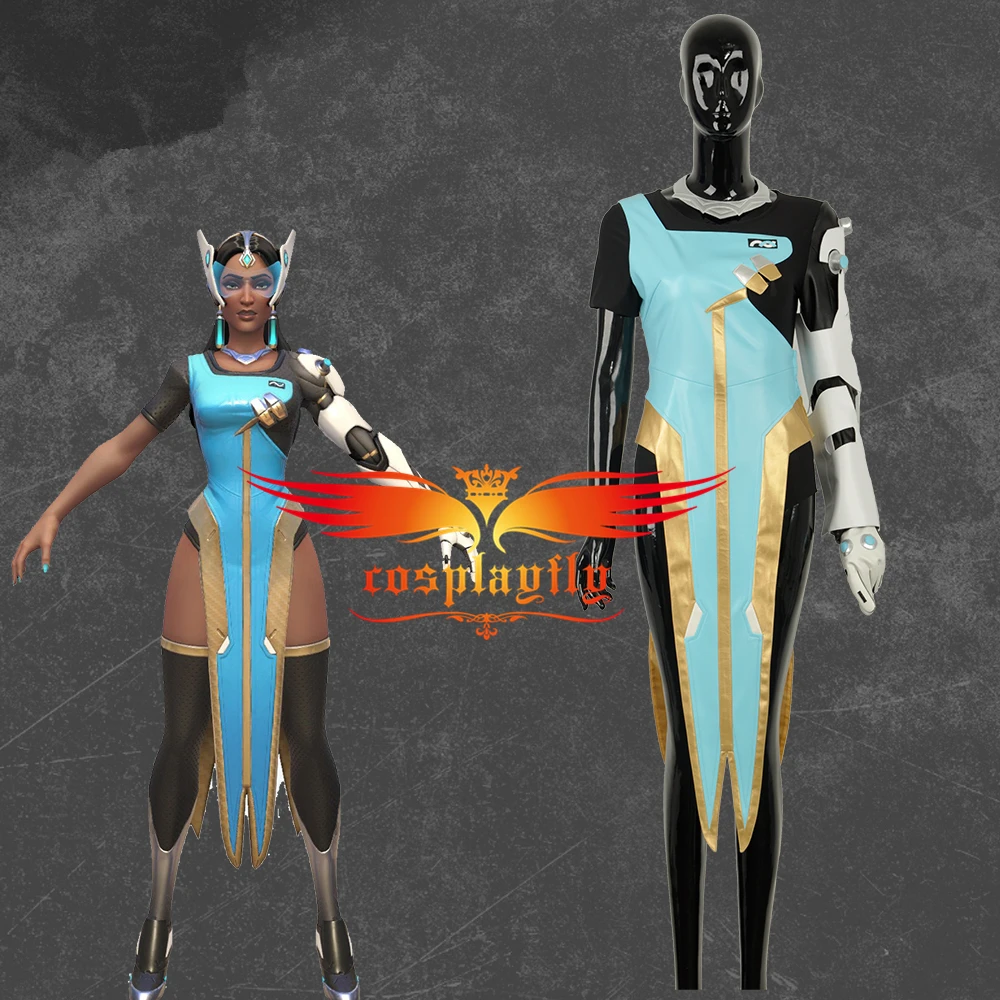 Игра OW Over and Watch Symmetra косплей костюм наряд для взрослых женщин XS XL искусственная