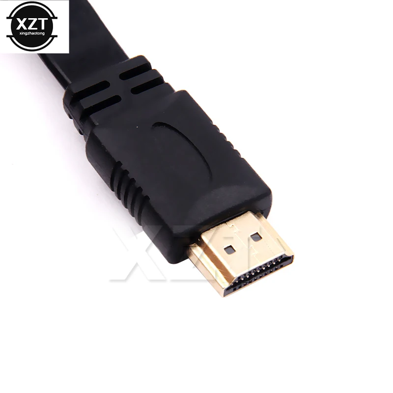 PZ горячая Распродажа V1.4 HDMI кабель AV аудио видео гибкий плоский HDMI кабель 3D 1080p плетеный кабель для HDTV lcd DVD монитор проектор