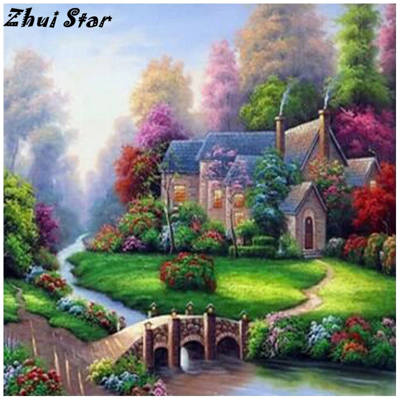 Aliexpress.com : Buy Unfinished 5D DIY Diamond Painting Hut In The