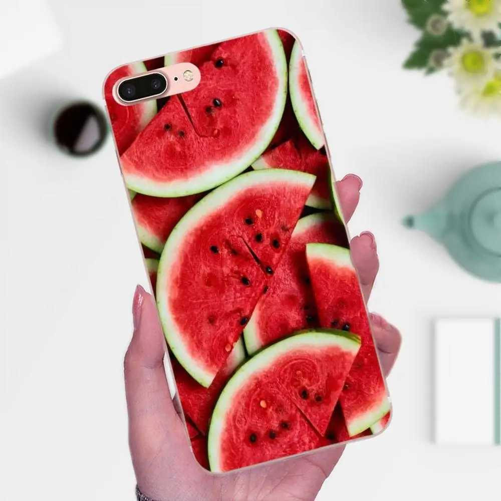 Летний Фруктовый ананас Арбуз Лимон для Apple iPhone 4 4S 5 5C 5S SE 6 6S 7 8 Plus X XS Max XR мягкий