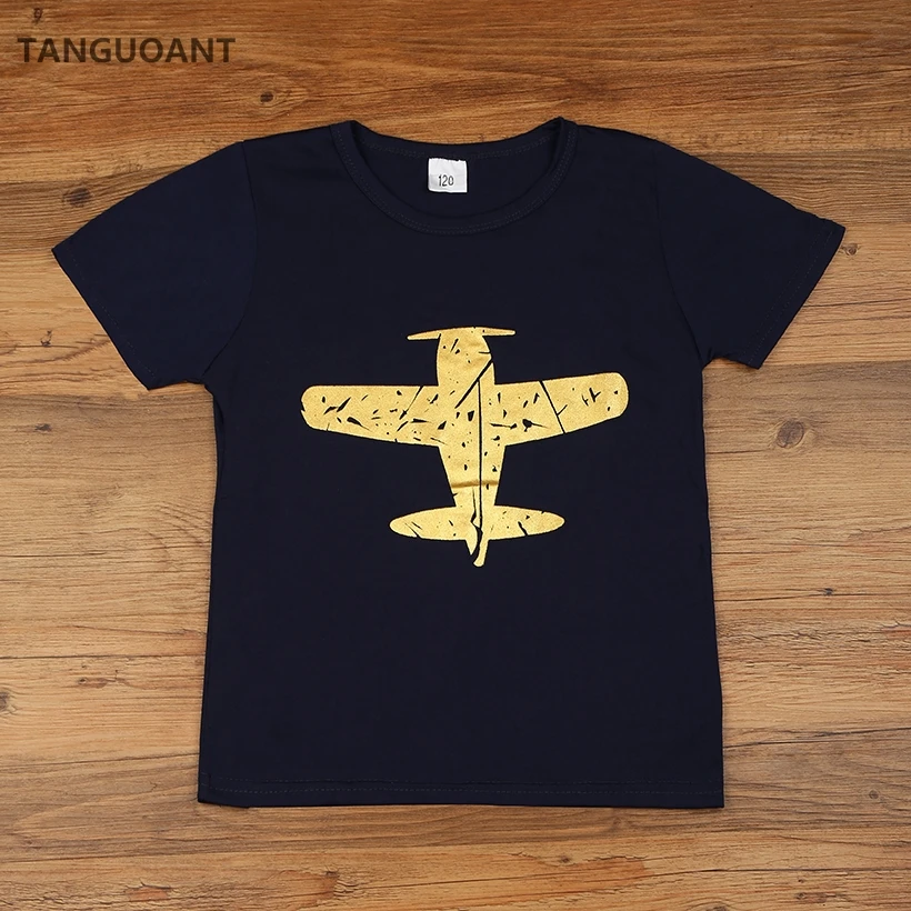 TANGUOANT/Лидер продаж, детские футболки Hitz, хлопковые футболки с короткими рукавами для мальчиков и девочек, модные пуловеры с круглым вырезом - изображение