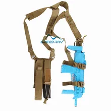 Tactical Arms Shoulder Holster for MP7 Submachine Gun SMG with Dual Magazine Pouch Outdoor Airsoftsport 1000D
