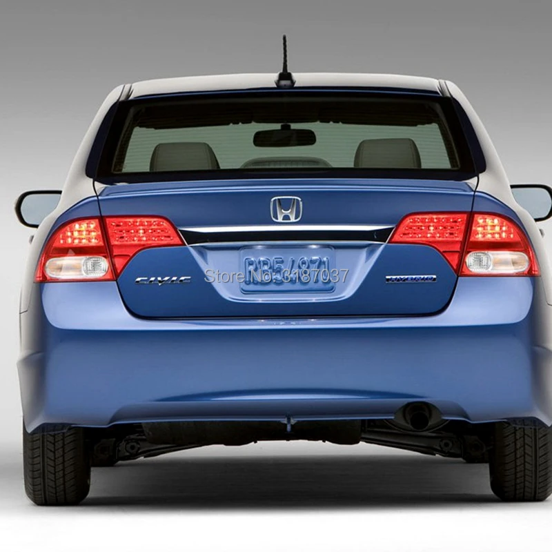 For Honda Civic Spoiler High Quality 2006 2011 ABS Plastic Rear Roof Spoiler Wing Trunk Lip Boot
