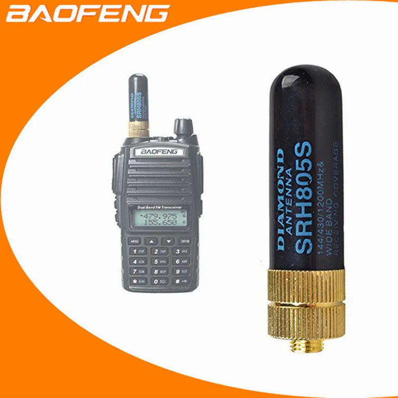 2 шт. двухдиапазонная антенна SRH805S 5 см VHF/UHF 144/430 МГц | Мобильные телефоны и