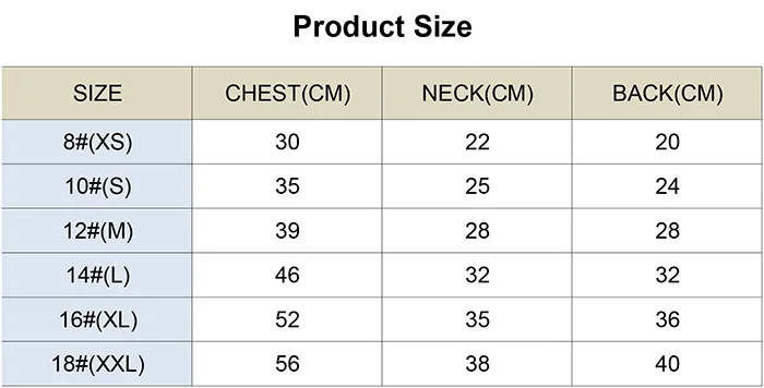 clothes size for summer 