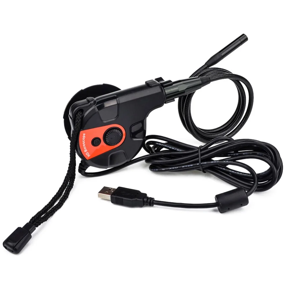 

8.5mm Lens 80cm Probe Digital USB Endoscope Borescope Waterproof Inspection 720P Adjustable 6 Brightness LEDs Snake Wire Camera