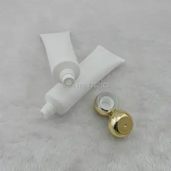 

80ml Pearl white wash soft tubes or butter,with round Gold lid,hand cream tubes,Plastic bottles