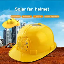 Солнечная мощный вентилятор шлем открытый рабочий защитный шлем-каска Защитная крышка Солнцезащитный козырек широкая шляпа мощность ed солнечной панели Защита от солнца