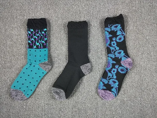 3 предмета в комплекте Для женщин женские, с расклешенным носки с каймой комплекты США Размеры 5–10, Европейский размеры 35–42(хлопок - Цвет: Черный