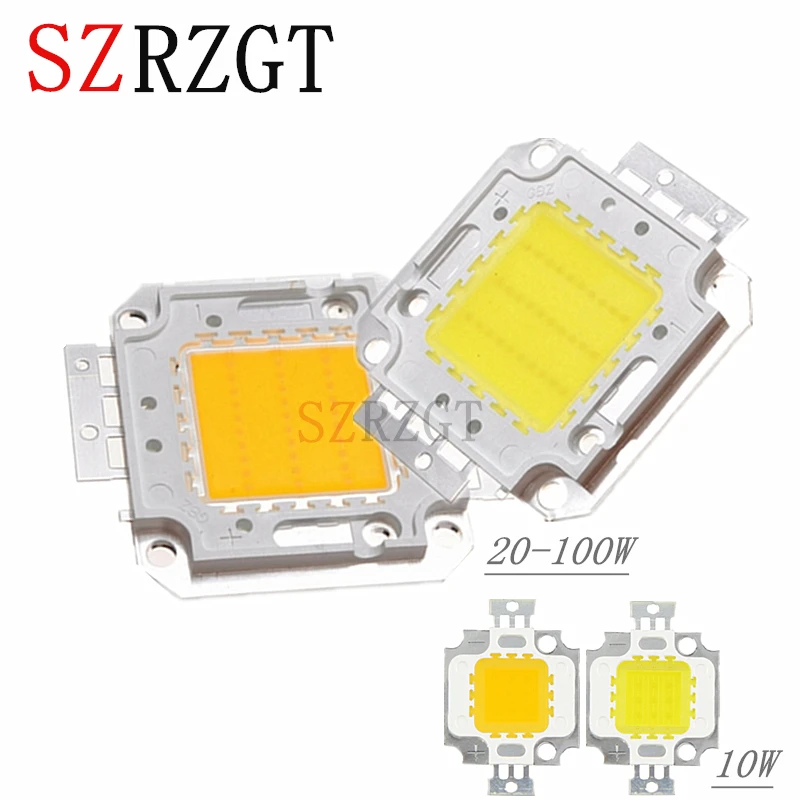 Spotlight High Power Light 10W 20W 30W 50W 100W COB RGB Chip LED Bulb Bead DIY