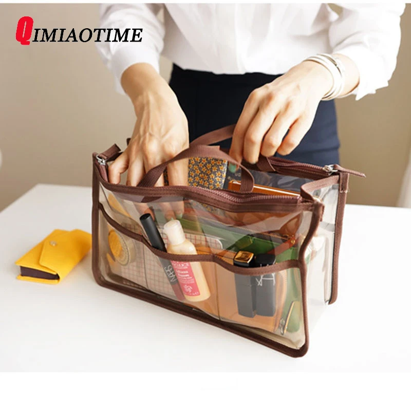 

Large Capacity PVC Double Deck Travel Receipt, Transparent Double Zipper, Mother Make-up Bag and Bag Bag Business Package