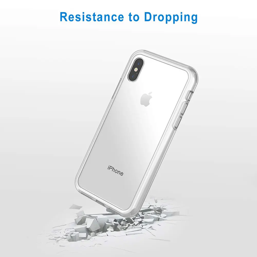 Ascromy Case for Apple iPhone XS Max Transparent Silicone Clear Bumper Cover For iPhone XR X S 7 Plus 8 6 6S 5 5S SE Accessories (4)