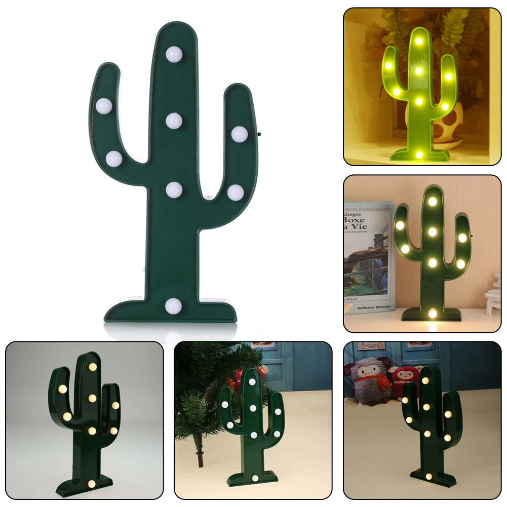 Luzes da Noite cacto cacto 3d 3d flamingo Keyword 1 : Light Letters Decoration
