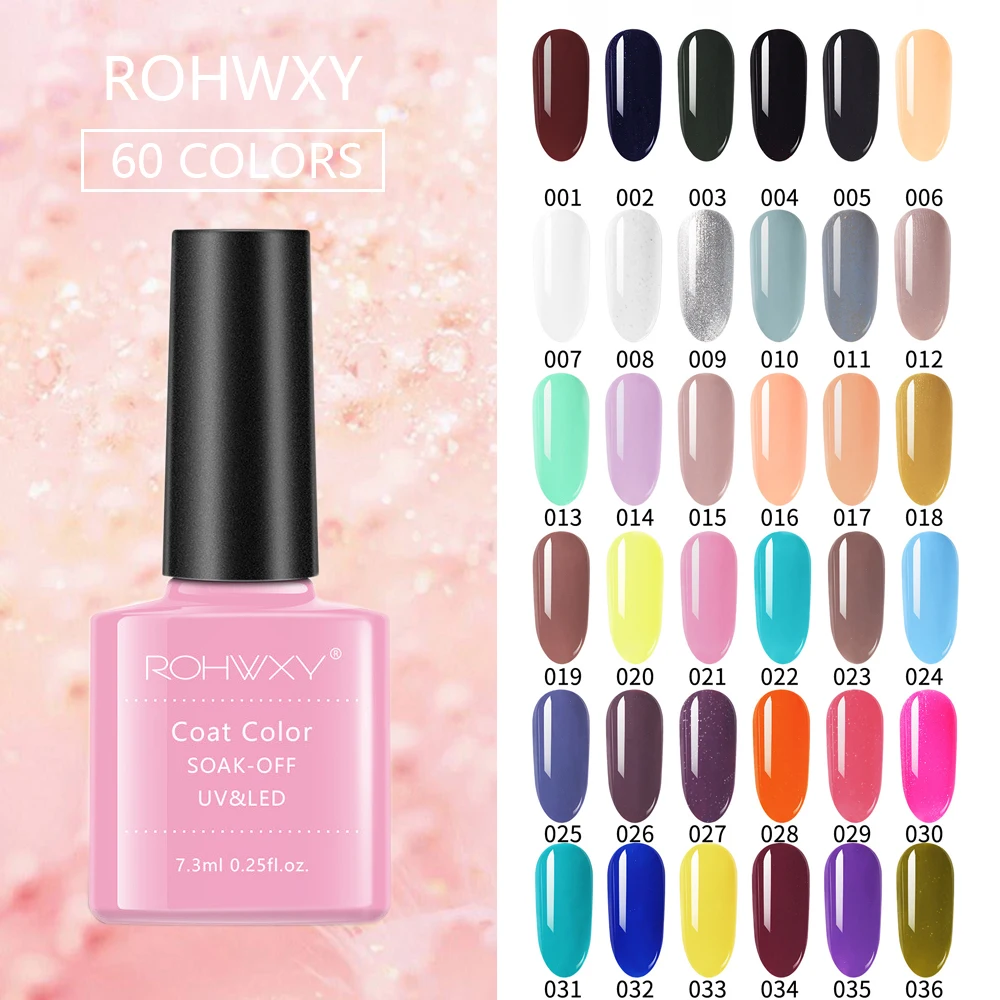 

Manooby 7.3ml Nail Polish Dry Color Series Nail Polish Matte Nail Lacquer Manicure for Nail 60 Color
