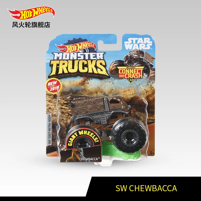 1: 64 Hot Wheels Monster Trucks Металлический Игрушечный Автомобиль Hotwheels гигантские колеса большая коллекция ног Wild Collision Car Toys FYJ44 - Color: 19